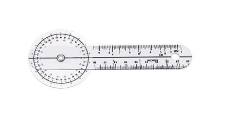 Гоніометр лінійка для вимірювання рухливості суглобів 250 мм 360° - зображення 1