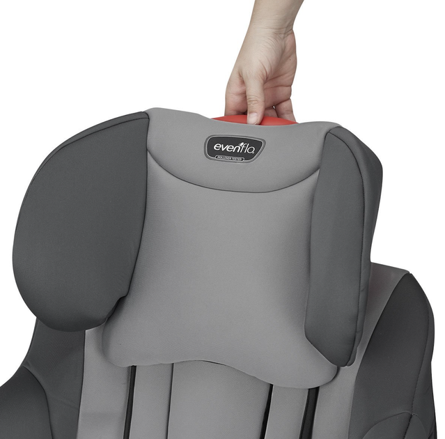 Автокресло Evenflo®Symphony Sport цвет - Gray Ash (группа от 2,2 до 49,8 кг) без изофикс 032884199662 - изображение 5