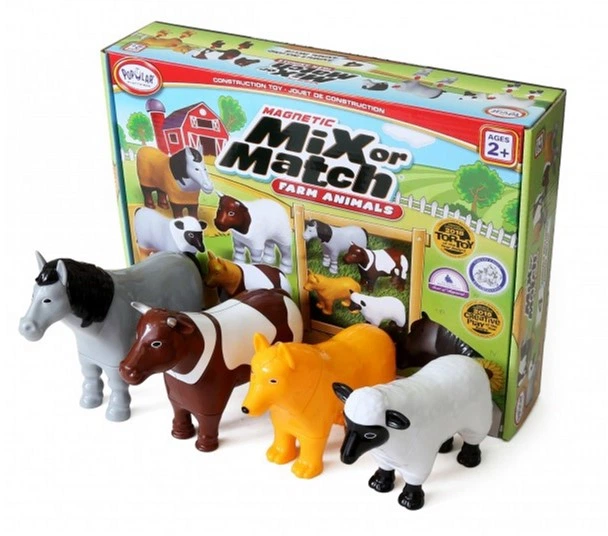 Zestaw do zabawy magnetyczny Popular Playthings Mix or Match Zwierzęta z farmy PPT-62001 (0755828620014) - obraz 5