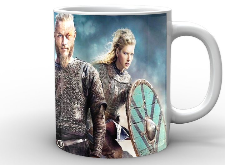 Кухоль GeekLand біла Вікінги Vikings Ролло, Рагнат, Лагерта VK.02.001 - Фото 1 Кухоль GeekLand біла Вікінги Vikings Ролло, Рагнат, Лагерта VK.02.001 - зображення 1