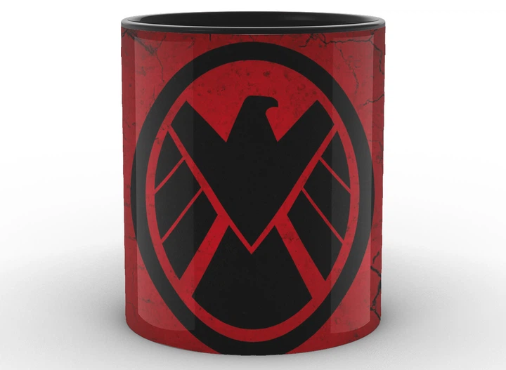 Кухоль Geek Land білі Агенти Щ.И.Т Agents of S.H.I.E.L.D. логотип на червоному тлі AS.02.008 - зображення 5