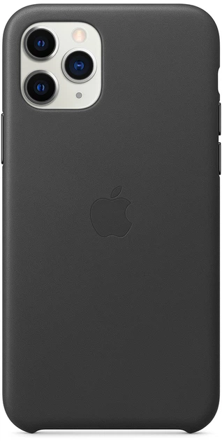 Etui Apple Leather Case do Apple iPhone 11 Pro Black (MWYE2) - obraz 2