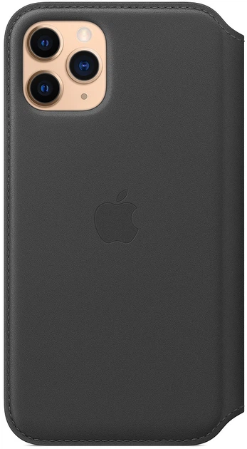 Etui z klapką Apple Leather Folio do Apple iPhone 11 Pro Black (MX062) - obraz 4