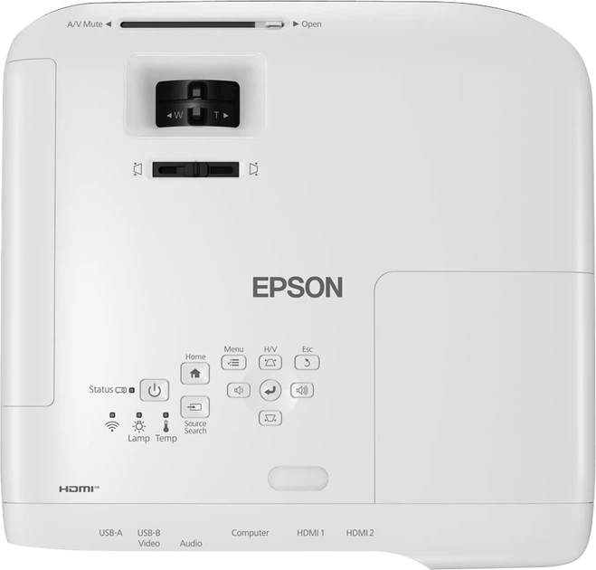 Projektor Epson EB-FH52 biały (V11H978040) - obraz 5