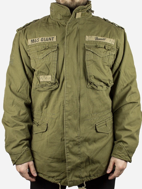 Парка чоловіча Brandit M-65 Giant 3101.1 XL Зелена (4051773004548) - Фото 1 Парка чоловіча Brandit M-65 Giant 3101.1 XL Зелена (4051773004548) - зображення 1