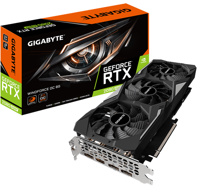Видеокарта Gigabyte PCI-Ex GeForce RTX 2080 Super Windforce OC 8GB