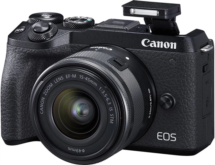 元箱付き 新品級 キヤノン EOS M6 Mark II ボディ ブラック Фотоапарат Canon EOS M6 Mark II + 15-45 IS STM + EVF Kit Black