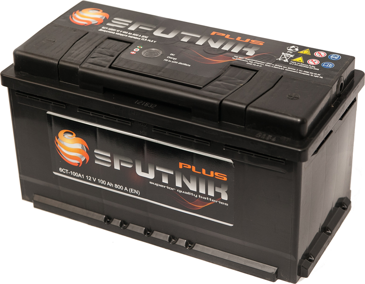Автомобильный аккумулятор SPUTNIK Plus 6СТ-100 Е А1 (SP121000) – фото ...