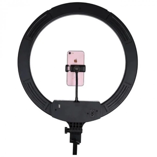 Кольцевая LED лампа UKC AL-360 диаметр 36 см со штативом - Фото 2 Кольцевая LED лампа UKC AL-360 диаметр 36 см со штативом - изображение 2