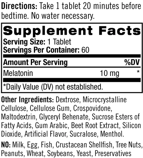 Мелатонин Natrol Melatonin 10 мг 60 таблеток (047469062118) - изображение 2