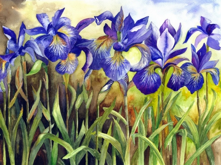 Алмазна мозаїка "Іриси" Алмазна мозаїка 30x40см DM-029 - Фото 1 Алмазна мозаїка "Іриси" Алмазна мозаїка 30x40см DM-029 - зображення 1