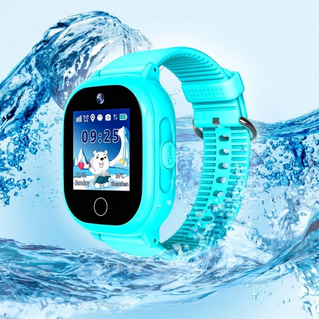 Умные часы телефон Smart Baby Watch TD05 детские GPS камера водонепроницаемые Blue - изображение 3
