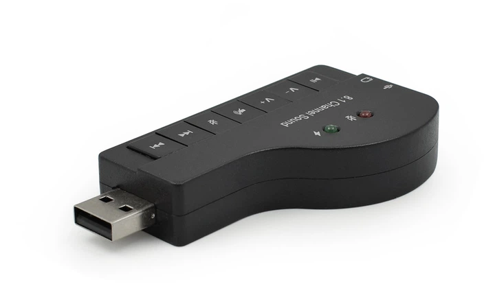 USB звуковая карта Dellta 8.1 Piano внешняя Black (6923) - изображение 5