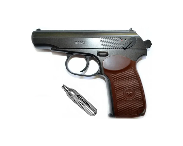 Пневматичний пістолет Borner PM49 + баллончик со2 в подарунок - зображення 1