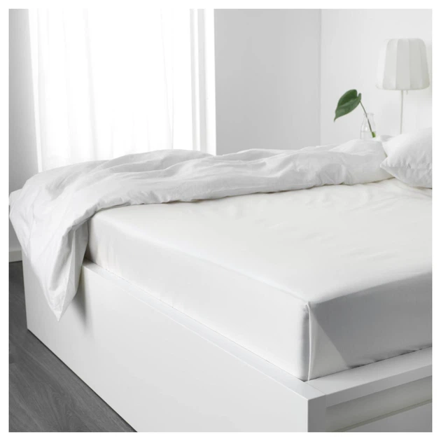 Простирадло IKEA (ІКЕА) NATTJASMIN 240х260см біла (303.437.42) - зображення 3