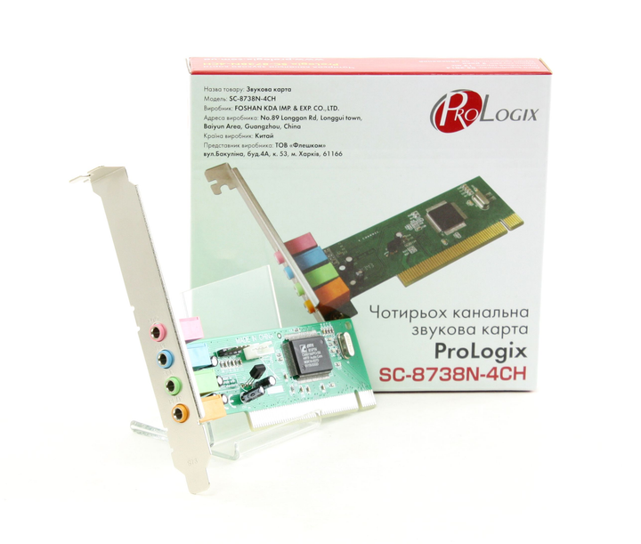 Звуковая карта ProLogix SC-8738N-4CN 4ch PCI RETAIL - изображение 1