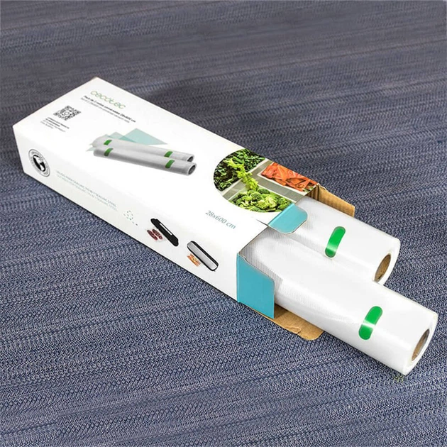 Сменная пленка для вакуумного упаковщика CECOTEC CCTC-04071 20 x 600см (2 рулона) - изображение 2