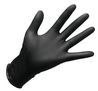 Перчатки нитриловые STYLE BLACK Ampri 100 шт черные L - изображение 1