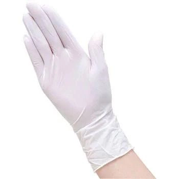 Перчатки нитриловые WHITE BASIK-PLUS Ampri 100 шт белые XS - изображение 1