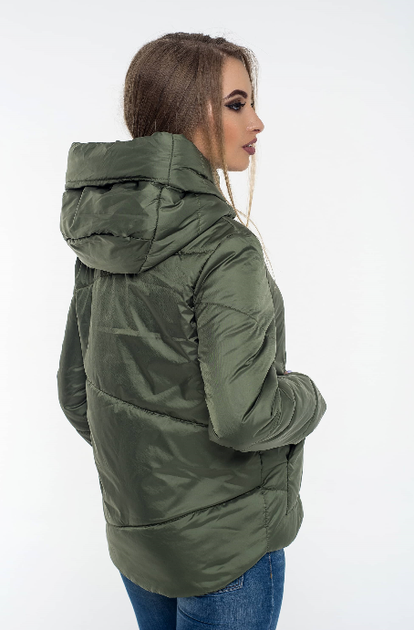 Куртка жіноча демісезонна MODA 00047/5 (52) XXL Хакі (00047/5 F - зображення 2