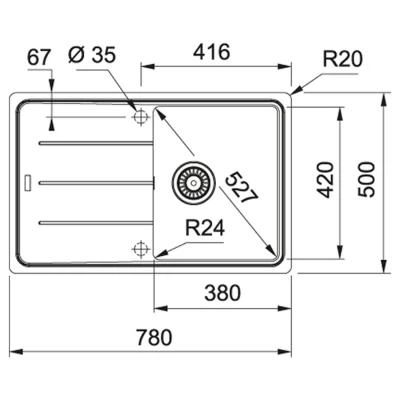 Мойка кухонная Franke BASIS BFG 611-78 (114.0306.793) - изображение 2