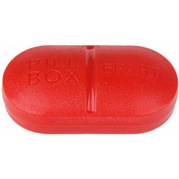 Контейнер для таблеток на 6 отделений красный - изображение 3
