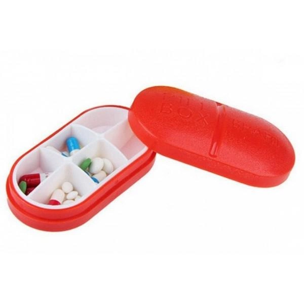 Контейнер для таблеток на 6 отделений красный - изображение 5