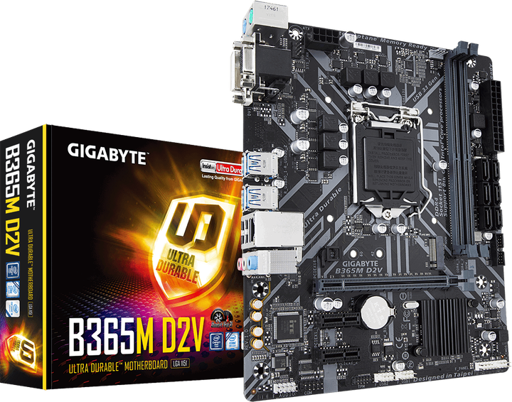 Материнская плата Gigabyte B365M D2V (s1151, Intel B365, PCI-Ex16) - изображение 5