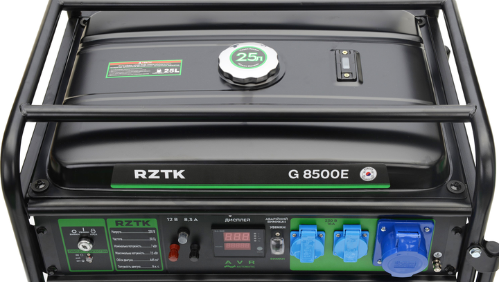 Генератор бензиновый RZTK G 8500E - изображение 7