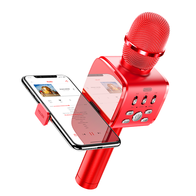 Беспроводной Караоке Микрофон Колонка для караоке 2 в 1 JOYROOM with Holder JR-MC3 Red - Фото 1 Беспроводной Караоке Микрофон Колонка для караоке 2 в 1 JOYROOM with Holder JR-MC3 Red - изображение 1