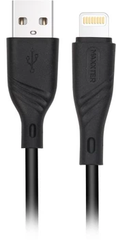 Кабель Maxxter USB - Lightning 2 м Black (UB-L-USB-02-2m)