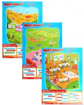 Плакат Quick Minds 2 (Ukrainian edition) НУШ Комплект плакатів 3 шт.