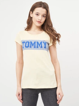 Футболка бавовняна жіноча Tommy Hilfiger 9740.4 M Жовта