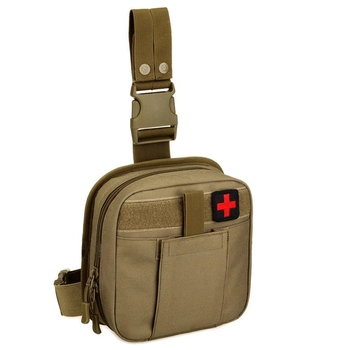 Сумка тактична стегновий EDC hip organizer molle bag Protector Plus khaki