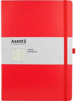 Записная книга Axent Partner Grand 295х210 мм A4 100 листов в клетку Красная (8203-06-A)