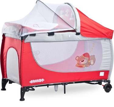 Детская кровать манеж Caretero Grande 2016 Red