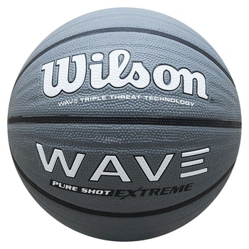 Мяч баскетбольный Wilson WAVE PURE SHOT EXTREME размер 7 резиновый серый (WTB0998XB07)