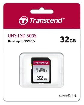 Карта памяти SD 32Gb Transcend UHS-I 300S (TS32GSDC300S)