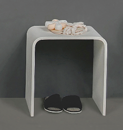 Стул каменный Solid surface для ванной и душа VOLLE 18-40-003