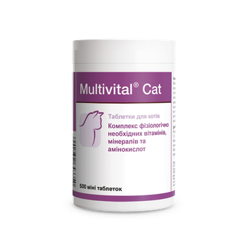 Кормовая добавка Dolfos Multivital Cat витаминно-минеральная комплексная для котов и кошек 500 т 190-500