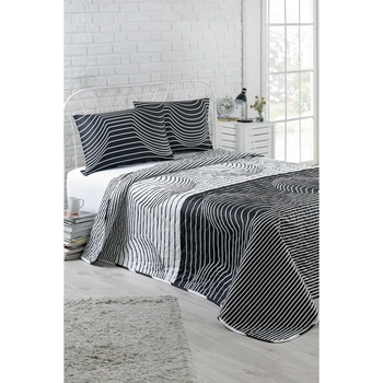 Покрывало стеганное с наволочками Eponj Home B&W - Hypnose 200*220