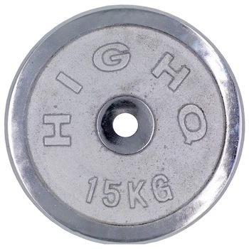 Млинці диски 15 кг 30 мм хромовані HIGHQ SPORT TA-1455-15S