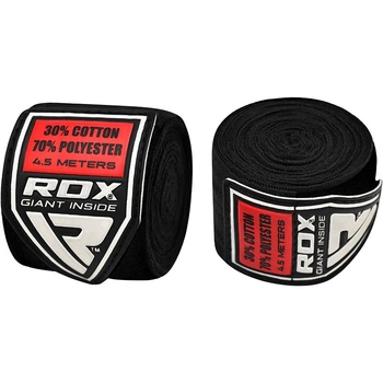 Бінти боксерські RDX Fibra Black 4.5m