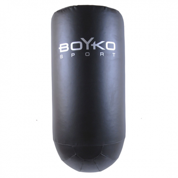 Боксерская подушка настенная полукруглая Boyko-Sport ПВХ 900х400х300 мм, код: bs0712021007-BK