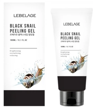 Пилинг-скатка с муцином черной улитки Lebelage Black Snail Peeling Gel 180 мл (8809317111629)