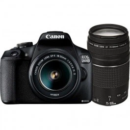 Фотоапарат Canon EOS 2000D kit (18-55 + 75-300)