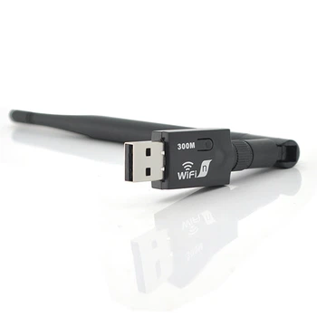 Беспроводной сетевой адаптер Wi-Fi-USB с антенной 20см Merlion CL-UW07B, 802.11bgn, 300MB