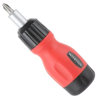 Викрутка реверсивна з насадками 6 шт. Intertool
