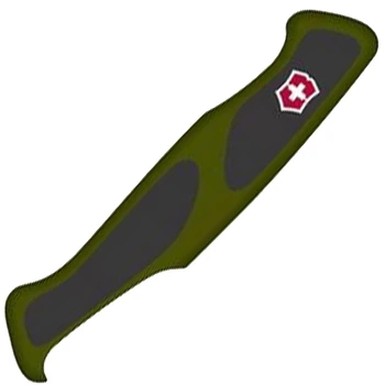 Накладка на ручку ножа Victorinox RangerGrip (130мм), передня, зелений-чорний C9534.C1
