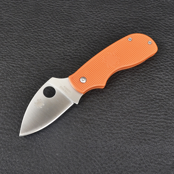 Нож складной Spyderco K040 (длина: 15см, лезвие: 6.5см), оранжевый